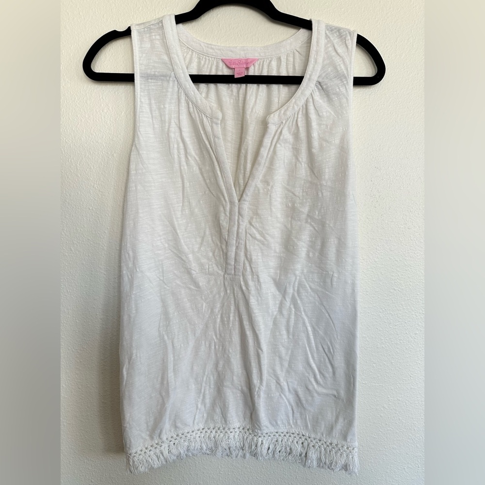 Lilly Pulitzer White Tank Top